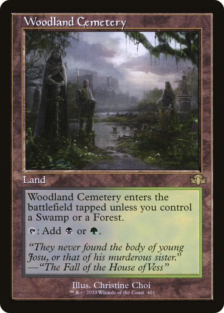 Woodland Cemetery (Retro) [Dominaria Remastered] | Gear Gaming Fayetteville