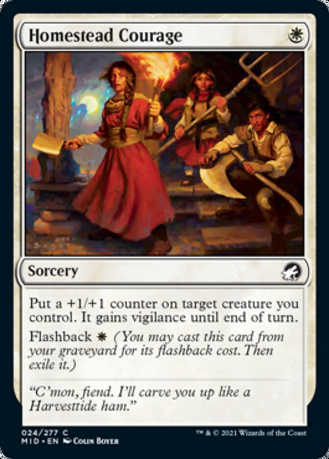 Homestead Courage [Innistrad: Midnight Hunt] | Gear Gaming Fayetteville