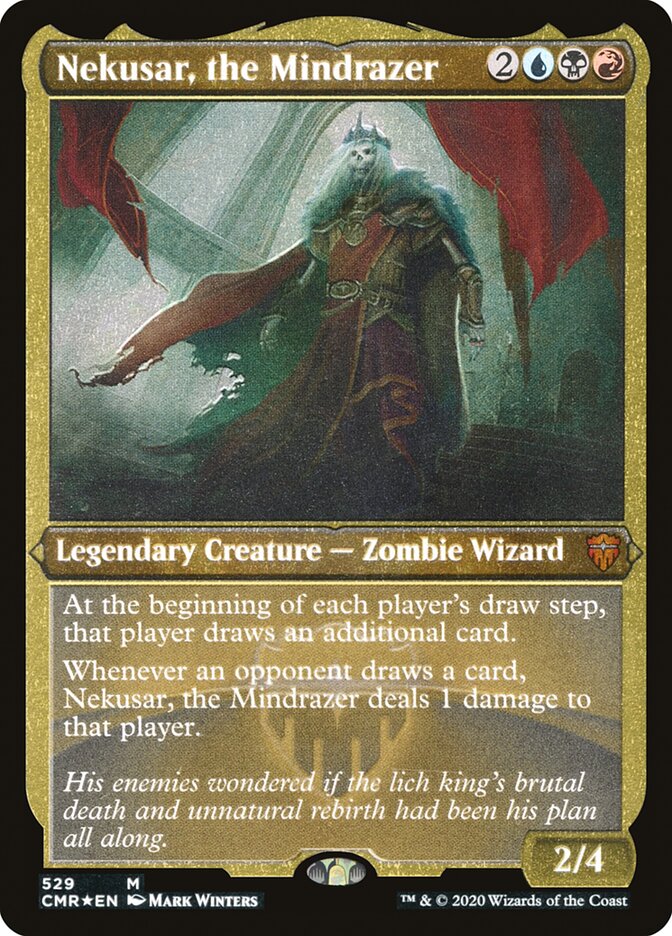 Nekusar, the Mindrazer (Etched) [Commander Legends] | Gear Gaming Fayetteville