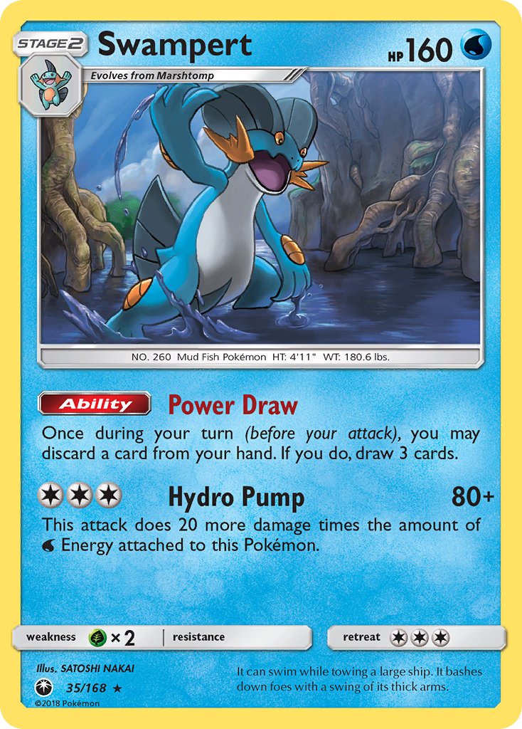 Swampert (35/168) (Theme Deck Exclusive) [Sun & Moon: Celestial Storm] | Gear Gaming Fayetteville