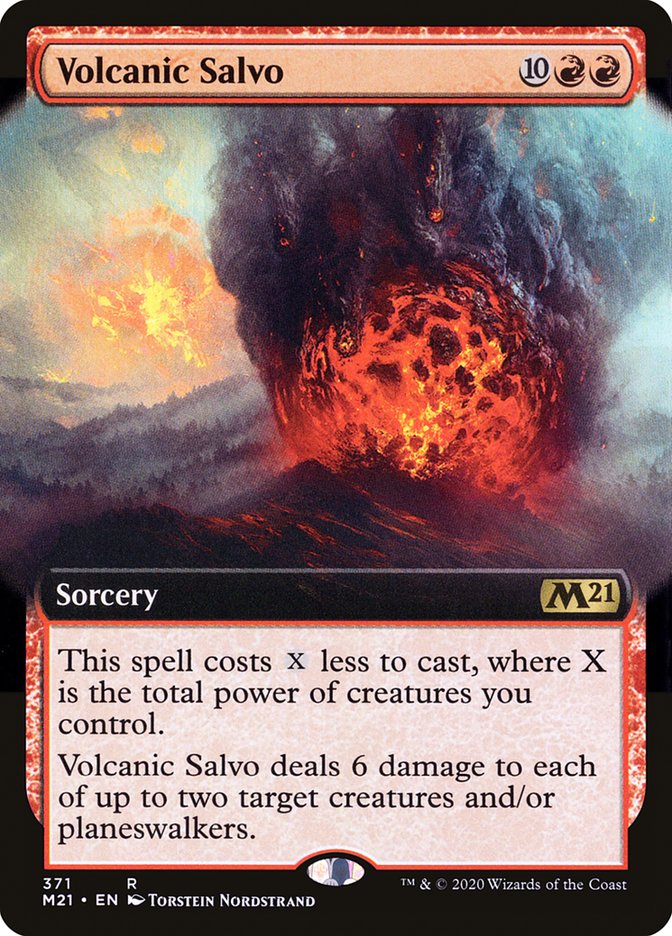 Volcanic Salvo (Extended Art) [Core Set 2021] | Gear Gaming Fayetteville