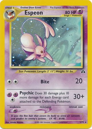 Espeon (1/75) [Neo Discovery Unlimited] | Gear Gaming Fayetteville