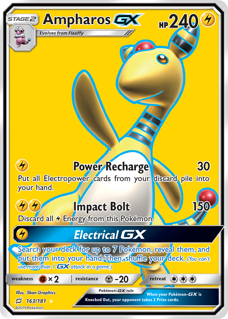 Ampharos GX (163/181) [Sun & Moon: Team Up] | Gear Gaming Fayetteville