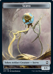 Servo // Zombie Double-Sided Token [Dungeons & Dragons: Adventures in the Forgotten Realms Commander Tokens] | Gear Gaming Fayetteville