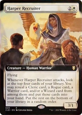 Harper Recruiter (Extended Art) [Commander Legends: Battle for Baldur's Gate] | Gear Gaming Fayetteville