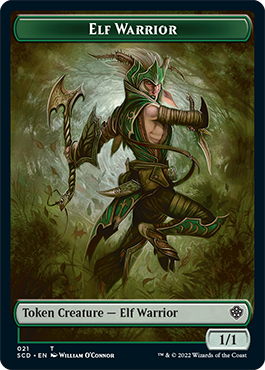 Elf Warrior // Cat Beast Double-Sided Token [Starter Commander Decks] | Gear Gaming Fayetteville