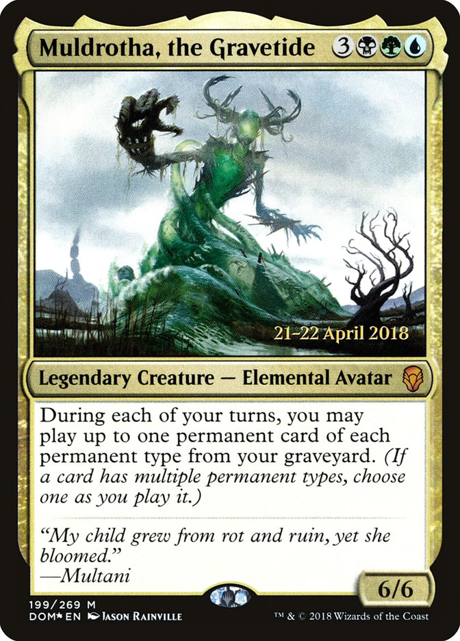 Muldrotha, the Gravetide [Dominaria Prerelease Promos] | Gear Gaming Fayetteville