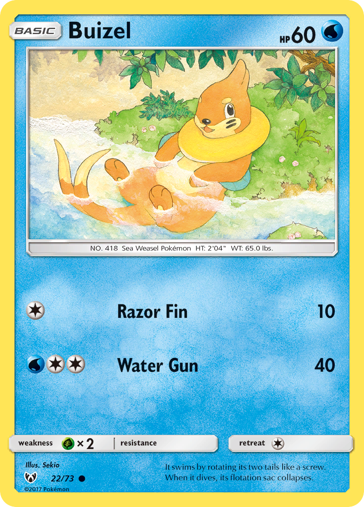 Buizel (22/73) [Sun & Moon: Shining Legends] | Gear Gaming Fayetteville