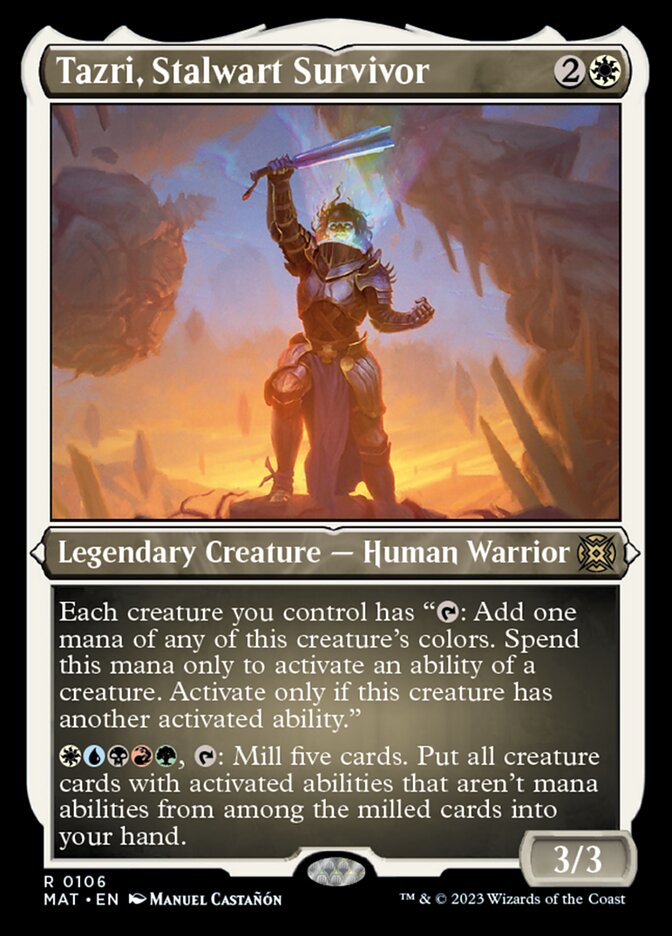 Tazri, Stalwart Survivor (Foil Etched) [March of the Machine: The Aftermath] | Gear Gaming Fayetteville