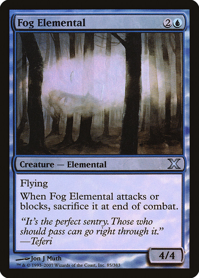 Fog Elemental (Premium Foil) [Tenth Edition] | Gear Gaming Fayetteville