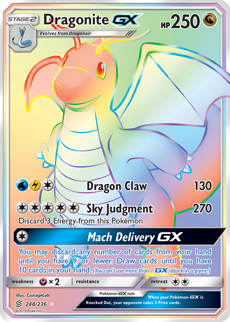 Dragonite GX (248/236) [Sun & Moon: Unified Minds] | Gear Gaming Fayetteville