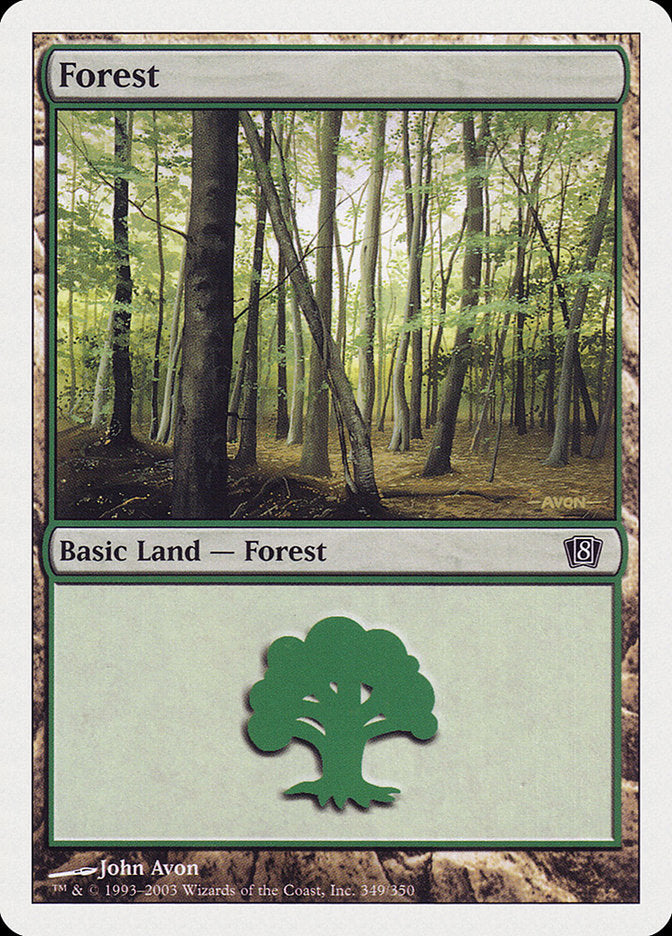 Forest (349) [Eighth Edition] | Gear Gaming Fayetteville