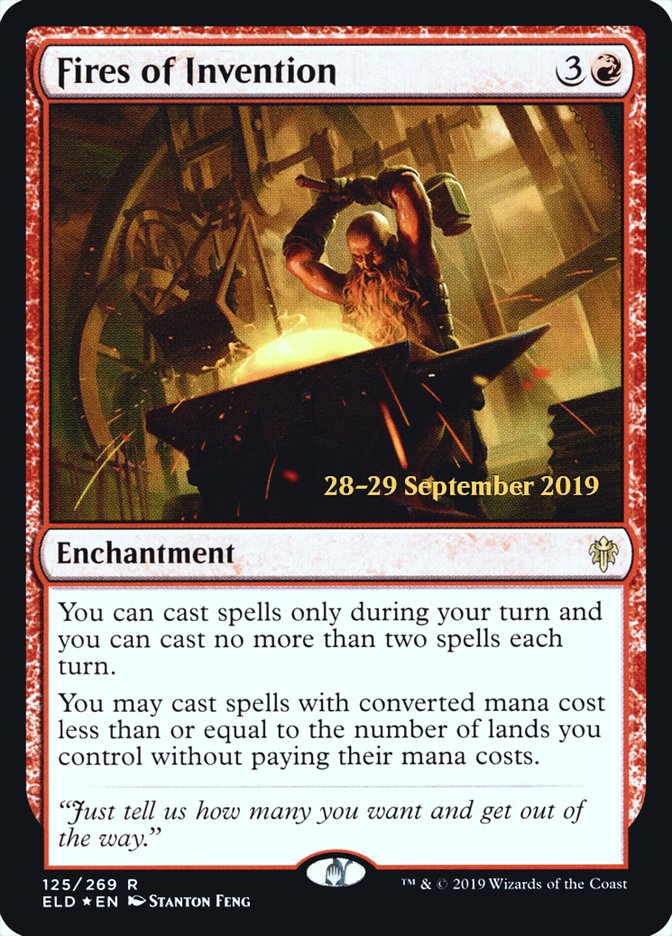 Fires of Invention [Throne of Eldraine Prerelease Promos] | Gear Gaming Fayetteville