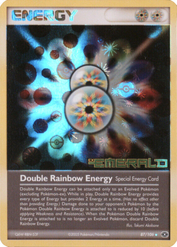 Double Rainbow Energy (87/106) (Stamped) [EX: Emerald] | Gear Gaming Fayetteville