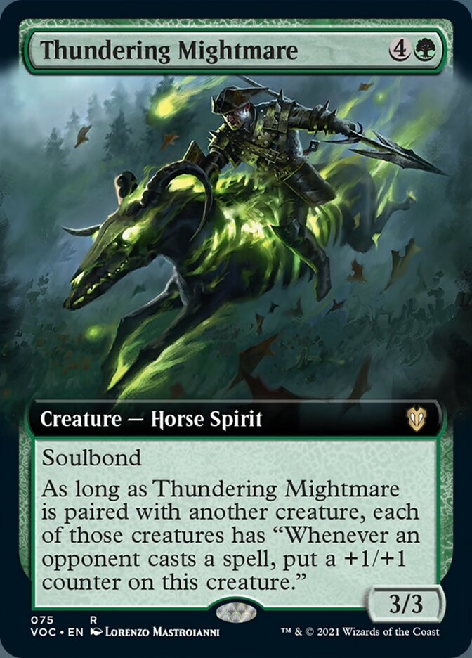 Thundering Mightmare (Extended Art) [Innistrad: Crimson Vow Commander] | Gear Gaming Fayetteville