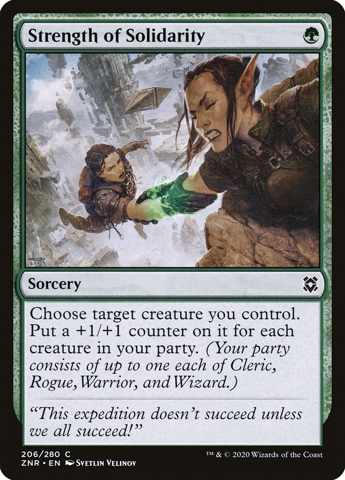 Strength of Solidarity [Zendikar Rising] | Gear Gaming Fayetteville