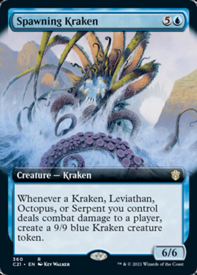 Spawning Kraken (Extended Art) [Commander 2021] | Gear Gaming Fayetteville