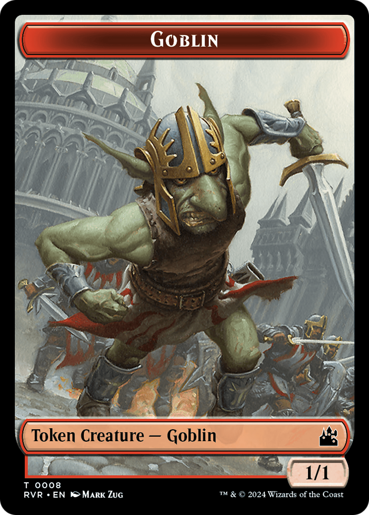 Goblin (0008) // Spirit (0004) Double-Sided Token [Ravnica Remastered Tokens] | Gear Gaming Fayetteville