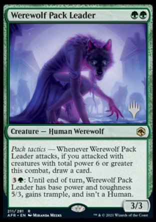 Werewolf Pack Leader (Promo Pack) [Dungeons & Dragons: Adventures in the Forgotten Realms Promos] | Gear Gaming Fayetteville