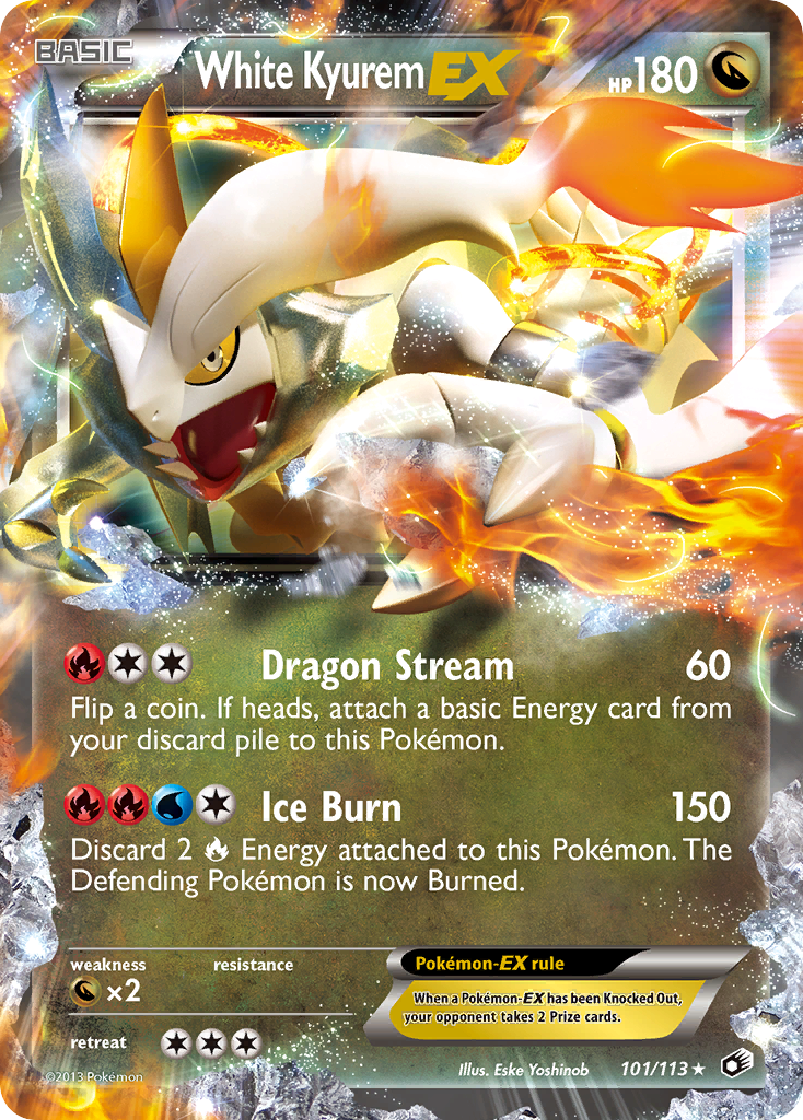 White Kyurem EX (101/113) [Black & White: Legendary Treasures] | Gear Gaming Fayetteville