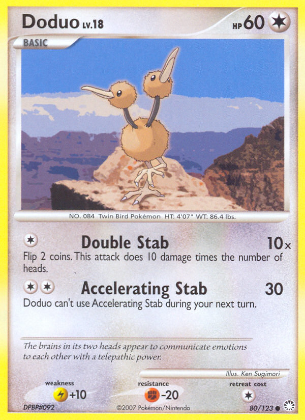 Doduo (80/123) [Diamond & Pearl: Mysterious Treasures] | Gear Gaming Fayetteville