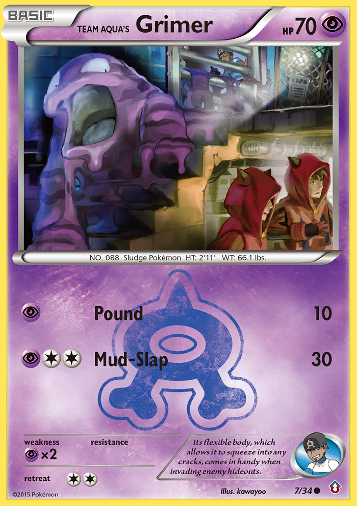 Team Aqua's Grimer (7/34) [XY: Double Crisis] | Gear Gaming Fayetteville