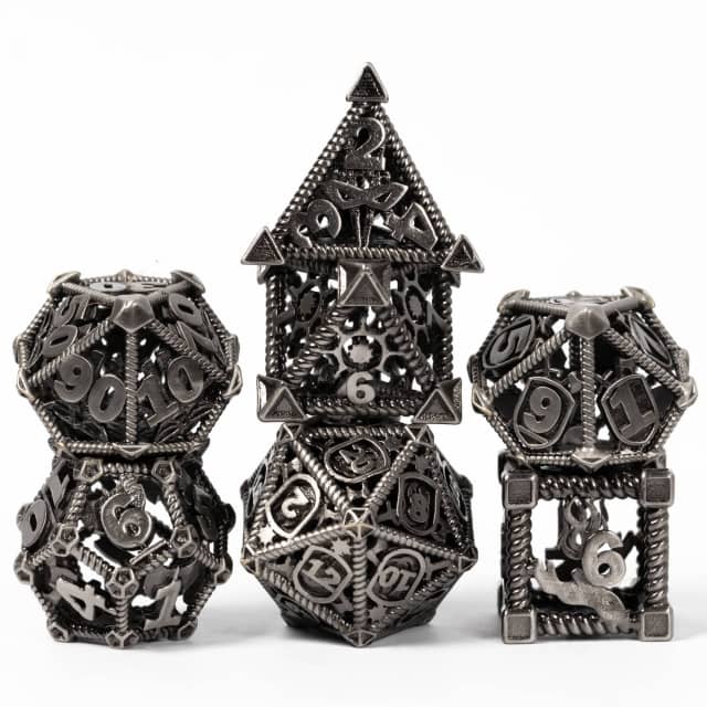 Udixi Adventure Party Hollow Metal Dice Set | Gear Gaming Fayetteville