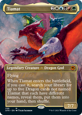 Tiamat (Borderless Alternate Art) [Dungeons & Dragons: Adventures in the Forgotten Realms] | Gear Gaming Fayetteville