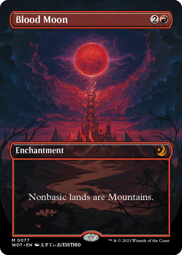 Blood Moon (Anime Borderless) [Wilds of Eldraine: Enchanting Tales] | Gear Gaming Fayetteville