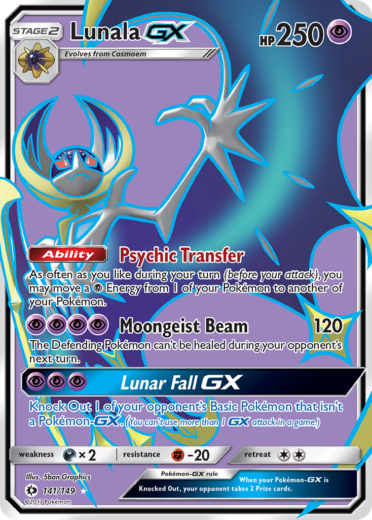 Lunala GX (141/149) [Sun & Moon: Base Set] | Gear Gaming Fayetteville