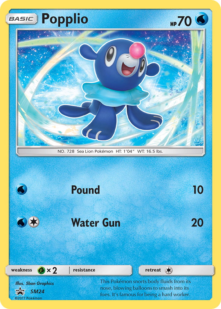 Popplio (SM24) [Sun & Moon: Black Star Promos] | Gear Gaming Fayetteville