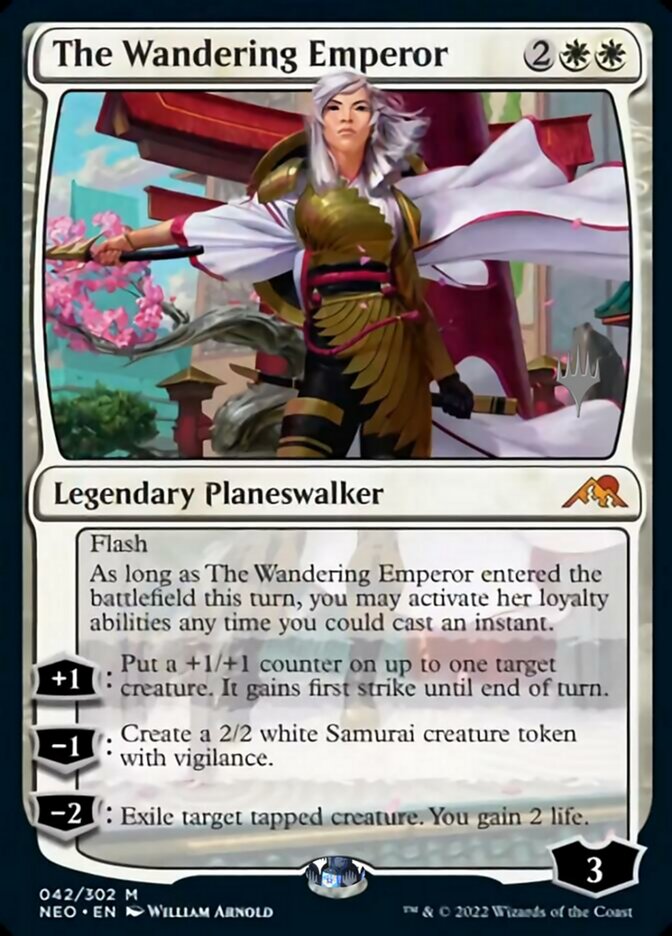 The Wandering Emperor (Promo Pack) [Kamigawa: Neon Dynasty Promos] | Gear Gaming Fayetteville