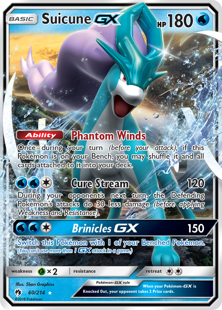 Suicune GX (60/214) [Sun & Moon: Lost Thunder] | Gear Gaming Fayetteville