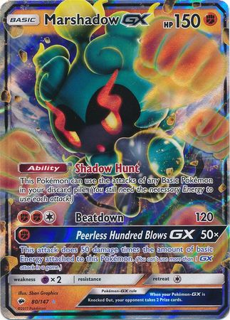 Marshadow GX (80/147) (Jumbo Card) [Sun & Moon: Burning Shadows] | Gear Gaming Fayetteville