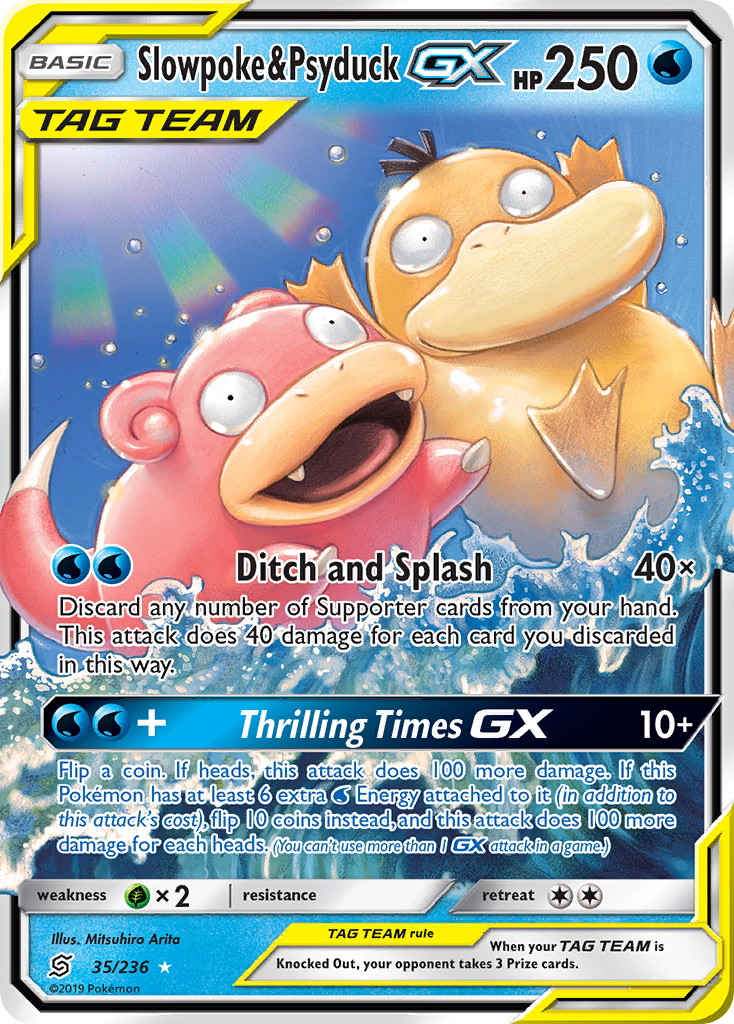 Slowpoke & Psyduck GX (35/236) [Sun & Moon: Unified Minds] | Gear Gaming Fayetteville