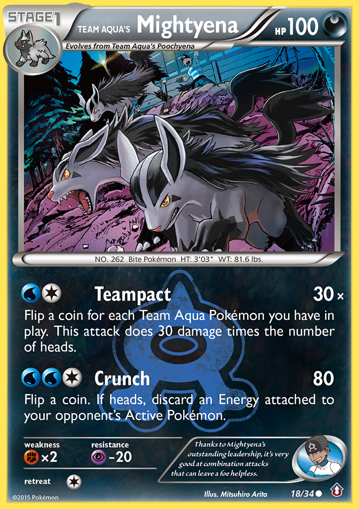 Team Aqua's Mightyena (18/34) [XY: Double Crisis] | Gear Gaming Fayetteville