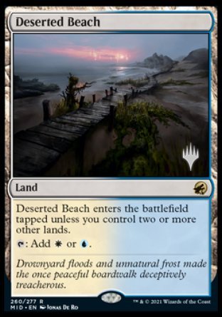 Deserted Beach (Promo Pack) [Innistrad: Midnight Hunt Promos] | Gear Gaming Fayetteville