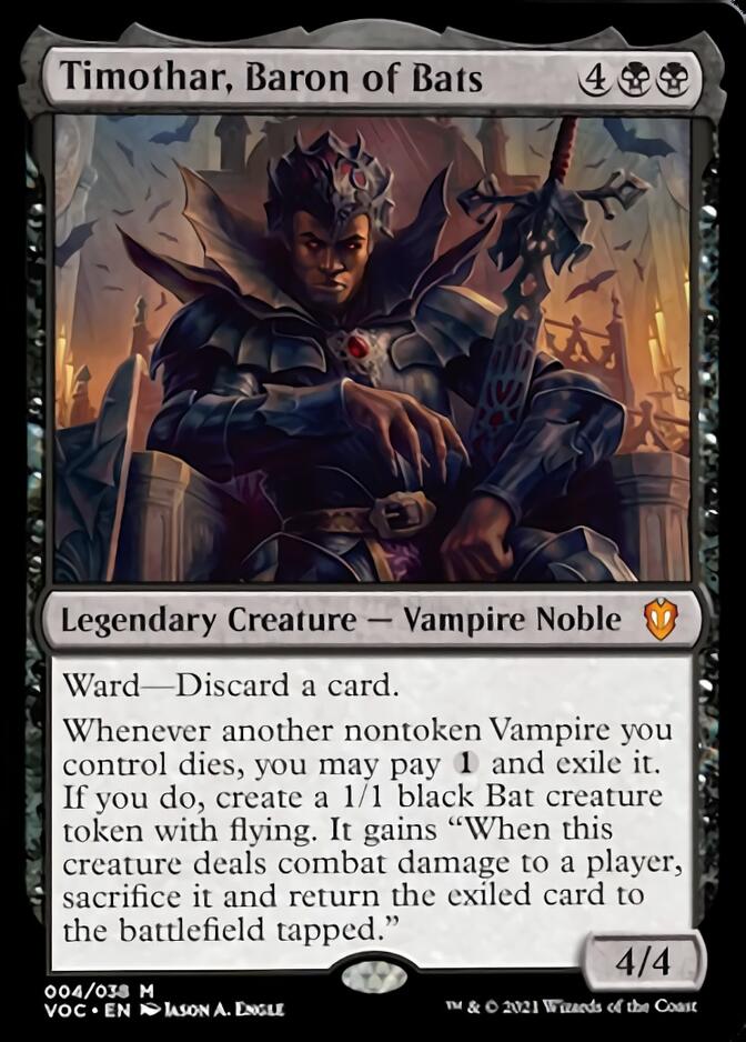 Timothar, Baron of Bats [Innistrad: Crimson Vow Commander] | Gear Gaming Fayetteville