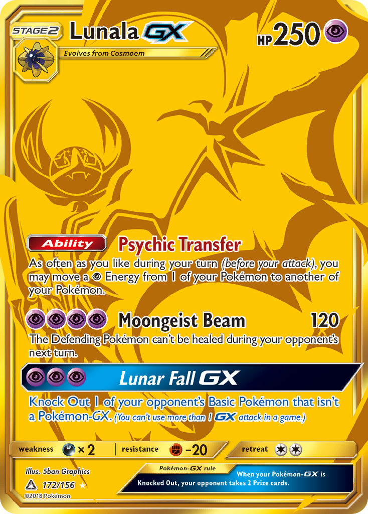 Lunala GX (172/156) [Sun & Moon: Ultra Prism] | Gear Gaming Fayetteville