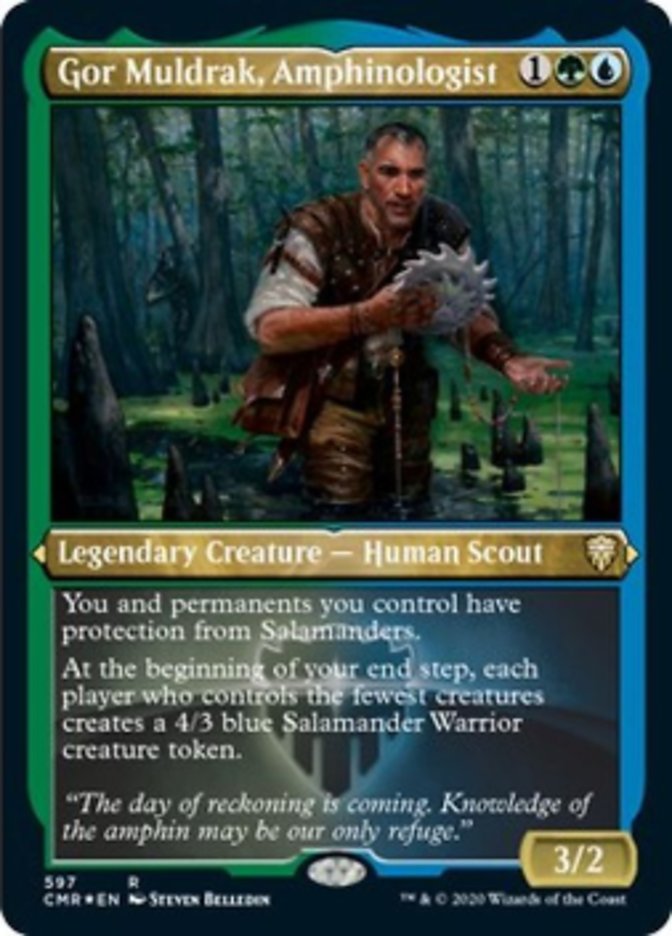 Gor Muldrak, Amphinologist (Etched) [Commander Legends] | Gear Gaming Fayetteville