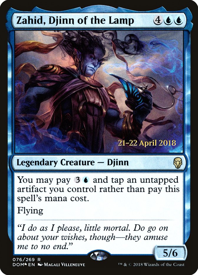 Zahid, Djinn of the Lamp [Dominaria Prerelease Promos] | Gear Gaming Fayetteville