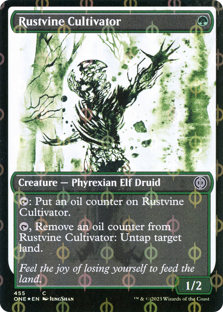 Rustvine Cultivator (Showcase Ichor Step-and-Compleat Foil) [Phyrexia: All Will Be One] | Gear Gaming Fayetteville