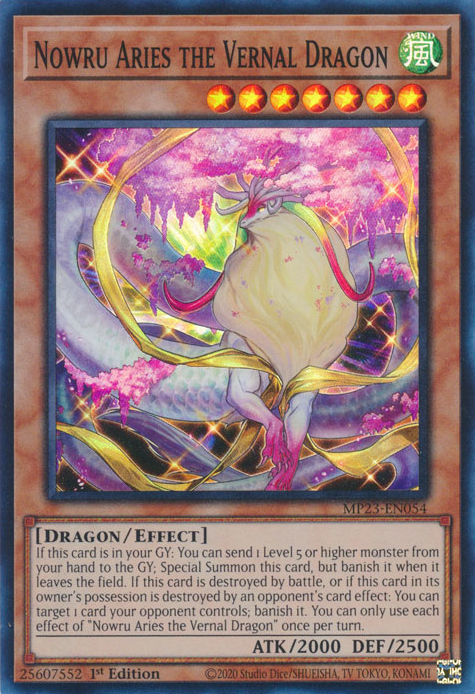 Nowru Aries the Vernal Dragon [MP23-EN054] Super Rare | Gear Gaming Fayetteville