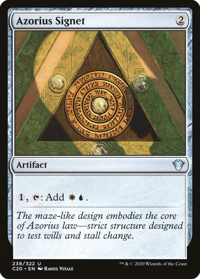 Azorius Signet [Commander 2020] | Gear Gaming Fayetteville