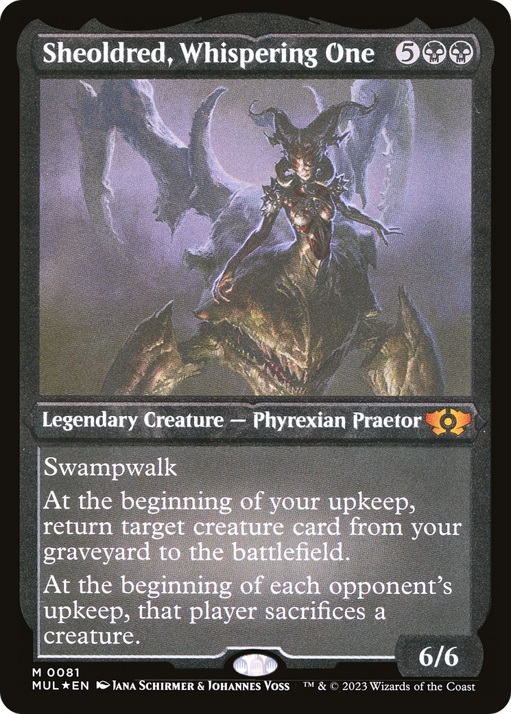 Sheoldred, Whispering One (Foil Etched) [Multiverse Legends] | Gear Gaming Fayetteville