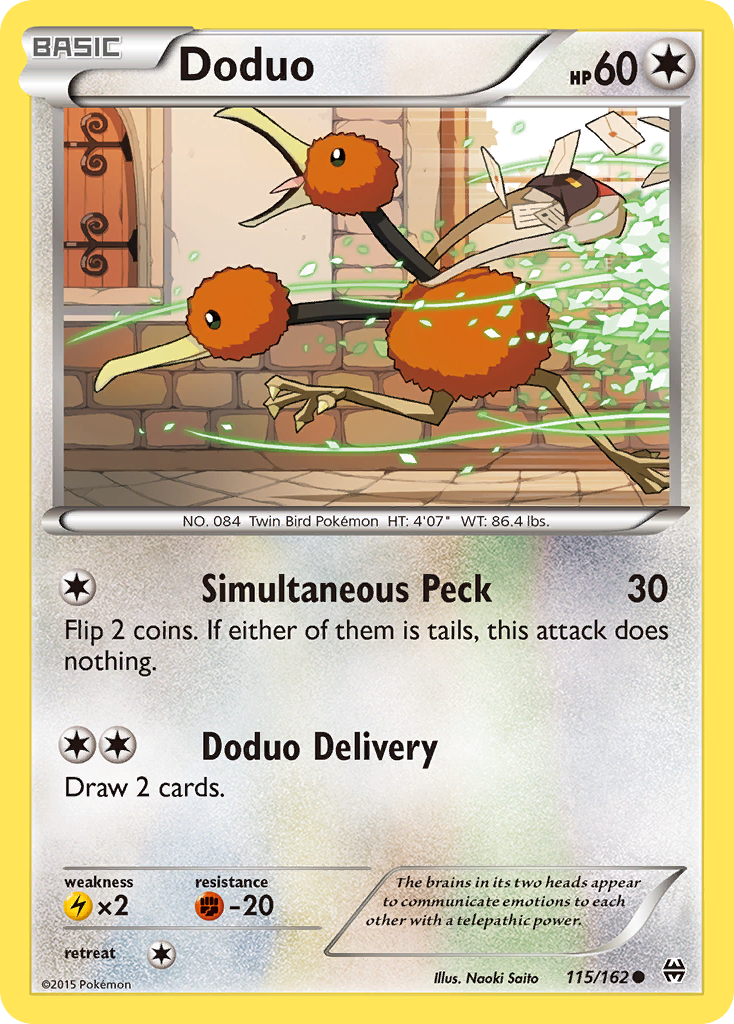 Doduo (115/162) [XY: BREAKthrough] | Gear Gaming Fayetteville