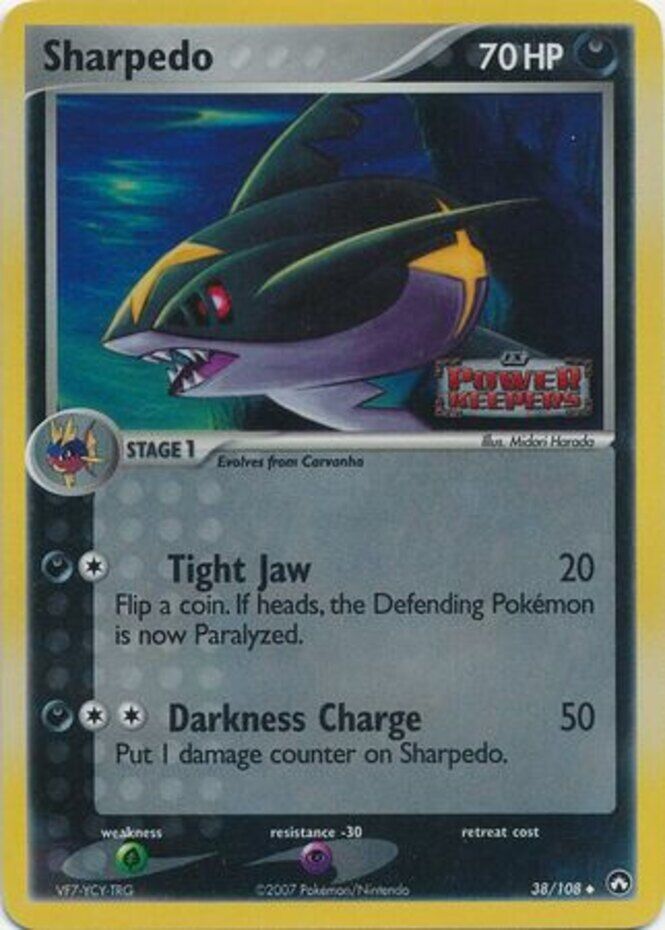 Sharpedo (38/108) (Stamped) [EX: Power Keepers] | Gear Gaming Fayetteville