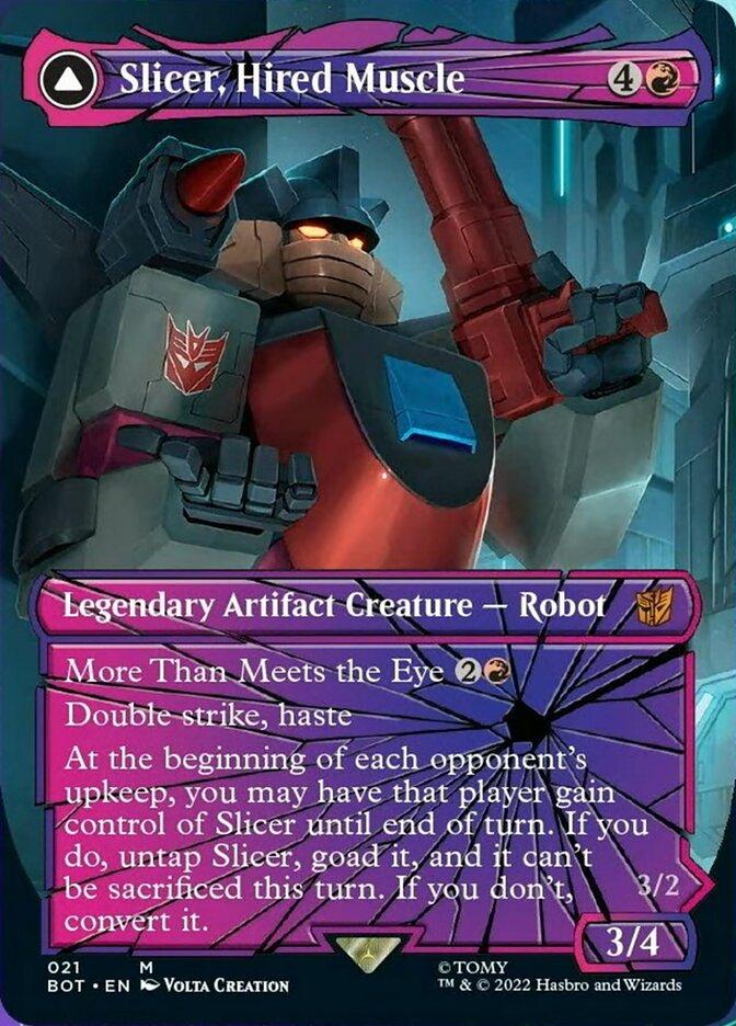 Slicer, Hired Muscle // Slicer, High-Speed Antagonist (Shattered Glass) [Transformers] | Gear Gaming Fayetteville