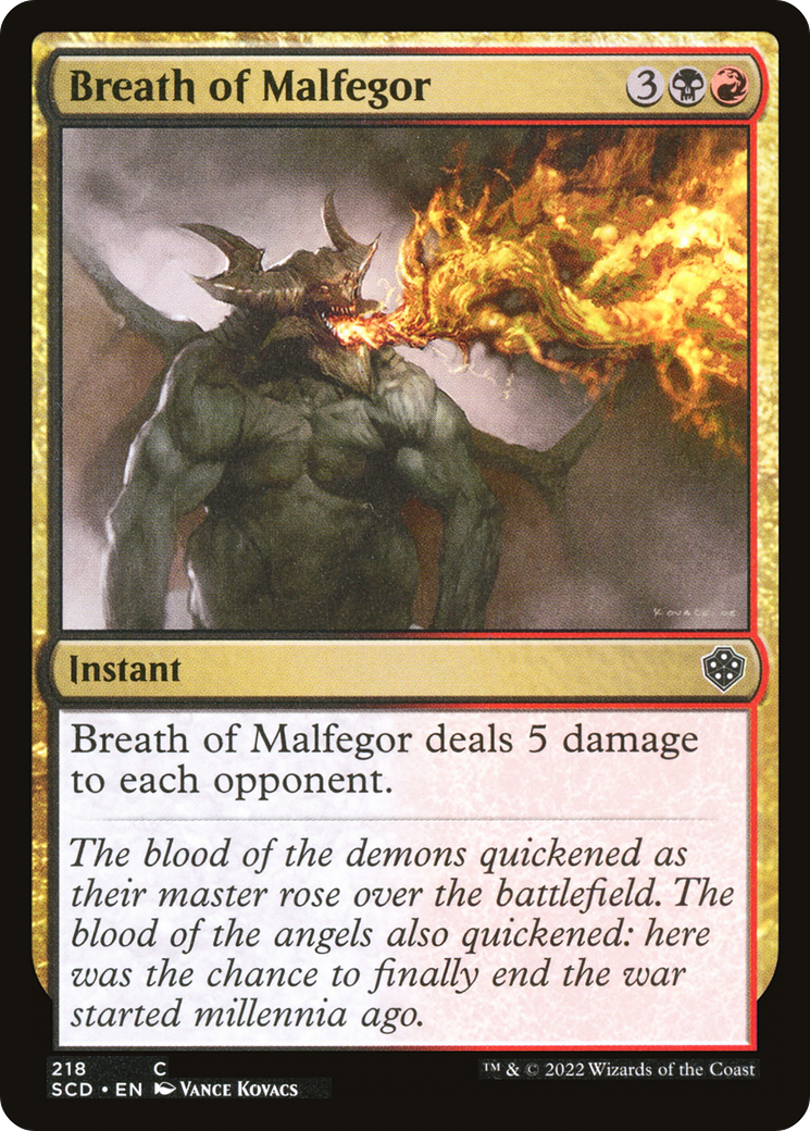 Breath of Malfegor [Starter Commander Decks] | Gear Gaming Fayetteville