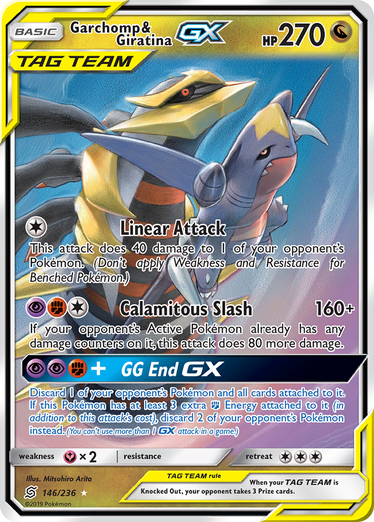 Garchomp & Giratina GX (146/236) [Sun & Moon: Unified Minds] | Gear Gaming Fayetteville